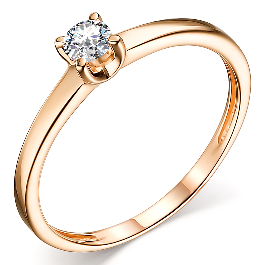 Кольцо, золото, бриллиант, 14237-100